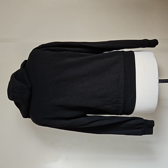 Pink Victoria's secret black pullover crop hoodie size medium - Picture 5 of 13